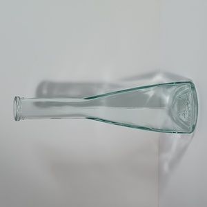 Rare VTG European Bottle Single Bud Triangular Vase Marked Mod Dep 3A 20cl 3mm65
